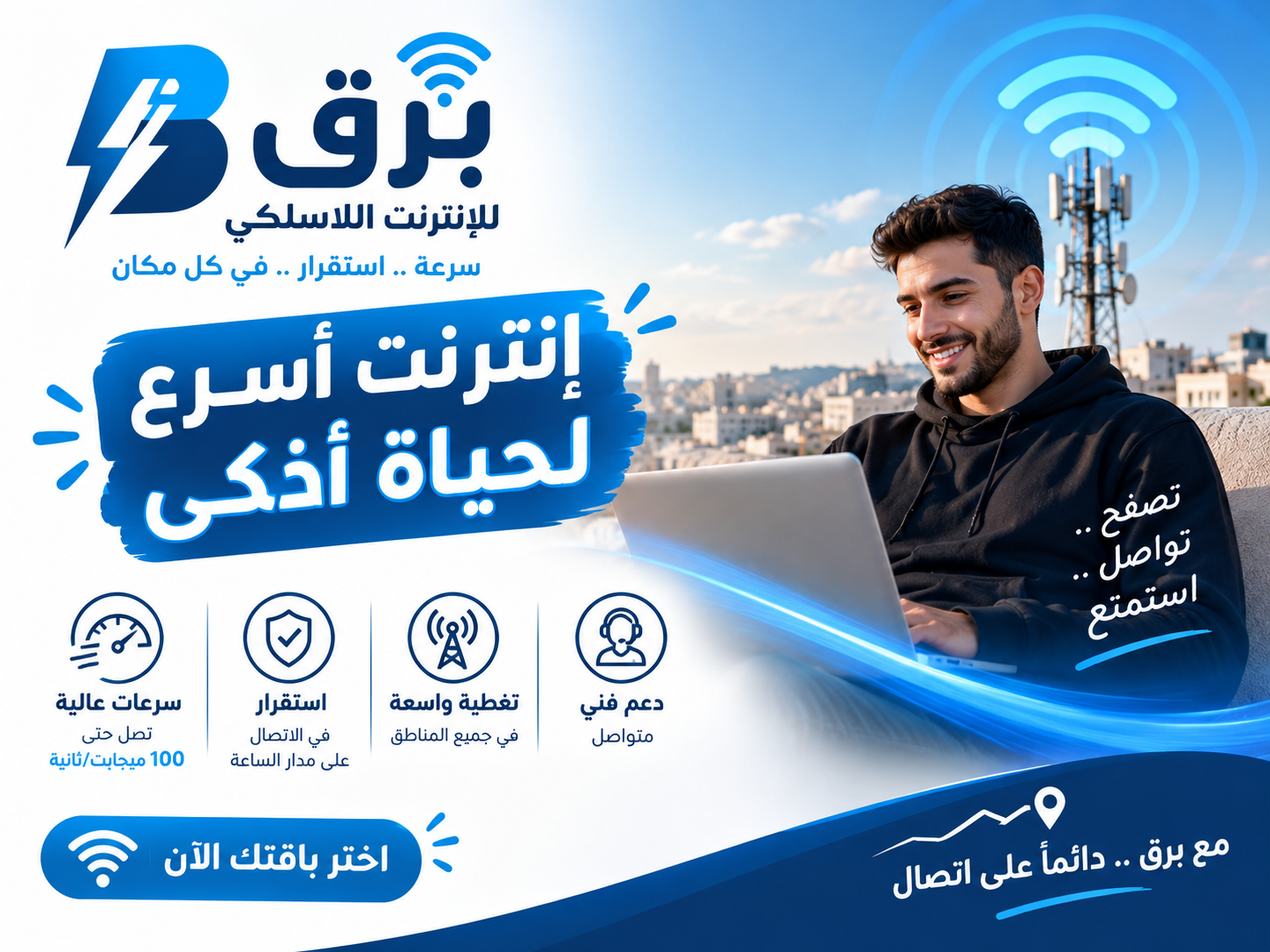 شركة البرق للانترنت اللاسلكي